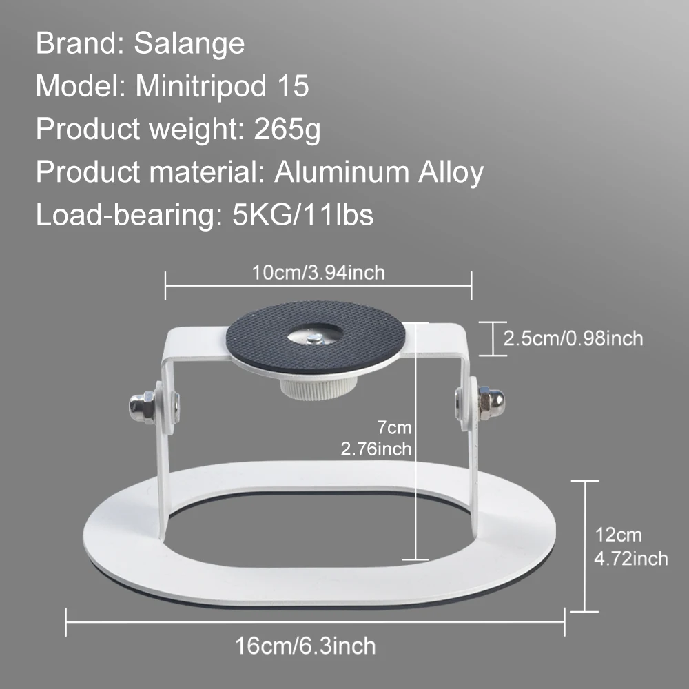 Soporte para proyector de escritorio Salange, soporte de mesa ajustable, cardán giratorio adecuado para proyector XGIMI Xiaomi Halo + P92Max HY300 - imagen 3