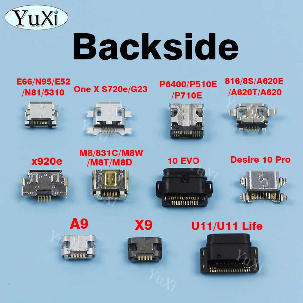 Conector de puerto de carga Micro USB para HTC 10 Pro A9 X9 x920e P6400 P510E P710EU 11 Life A620D 10 EVO, 2 uds. - imagen 3