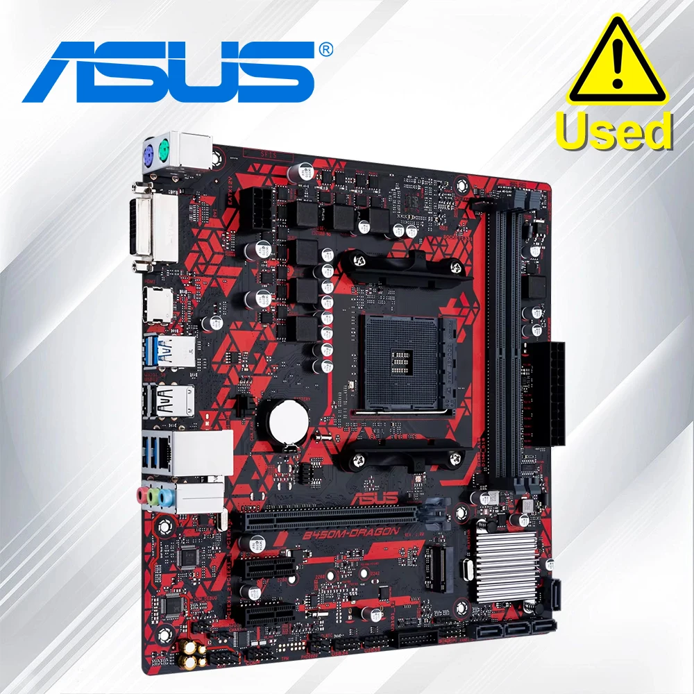 ASUS B450M DRAGON - Placa Base AMD B450 AM4 DDR4 mATX HDMI - imagen 2