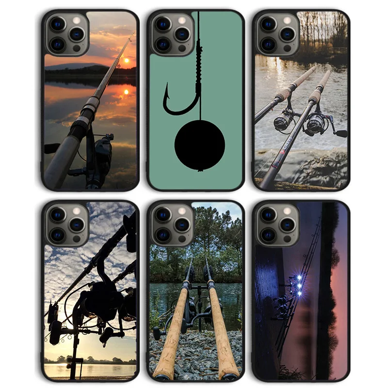 CARP FISHING CARP RODS funda trasera de teléfono para iPhone 17 Air 16 15 14 13 Pro Max 12 Max Plus 11 Pro Max Coque