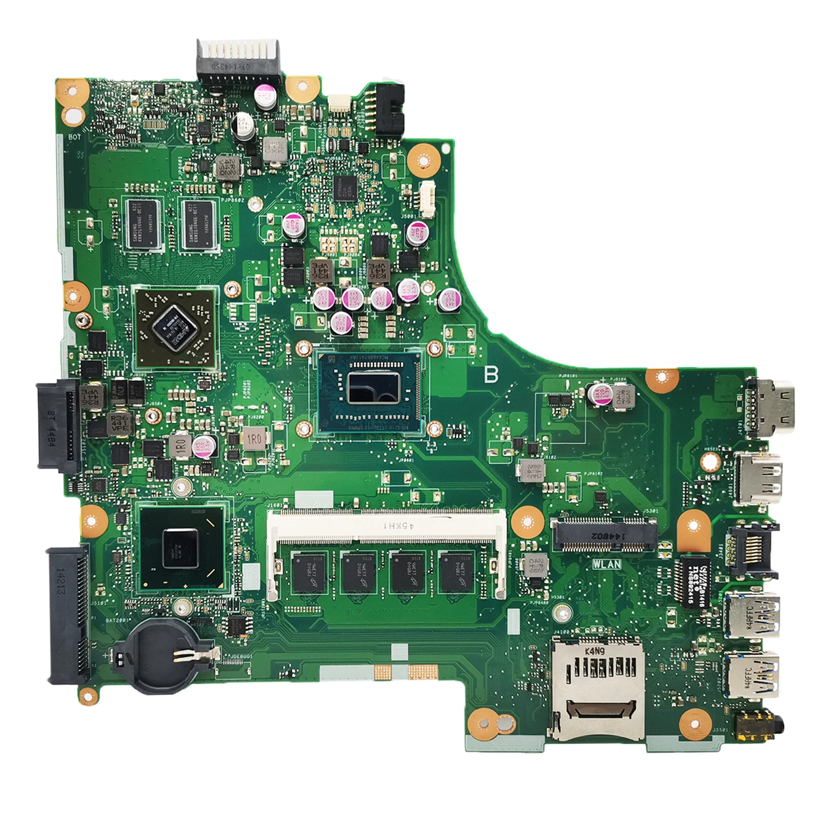 Placa base para ordenador portátil ASUS X450CP X450VP X450VP X450V D452VP VM400VP 1007U/2117U CPU i3 3th Gen 2G-RAM V1G - imagen 2