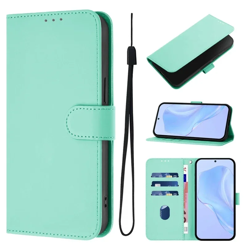 Para Xiaomi Poco X7 Pro Funda POCO X7 pro Funda con tapa para Coque Xiaomi PocoX7 X 7 X7Pro Funda de teléfono de cuero de Color sólido Funda - imagen 4
