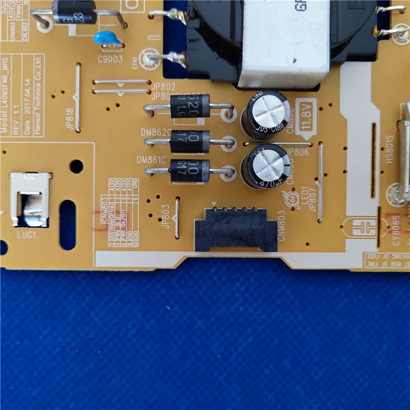 BN44-00851D L40MSFR_MHS, buena Placa de fuente de alimentación, ha sido probada para trabajar correctamente, aplicable para televisores LCD UN40J5203DG UN40J5200DH - imagen 5