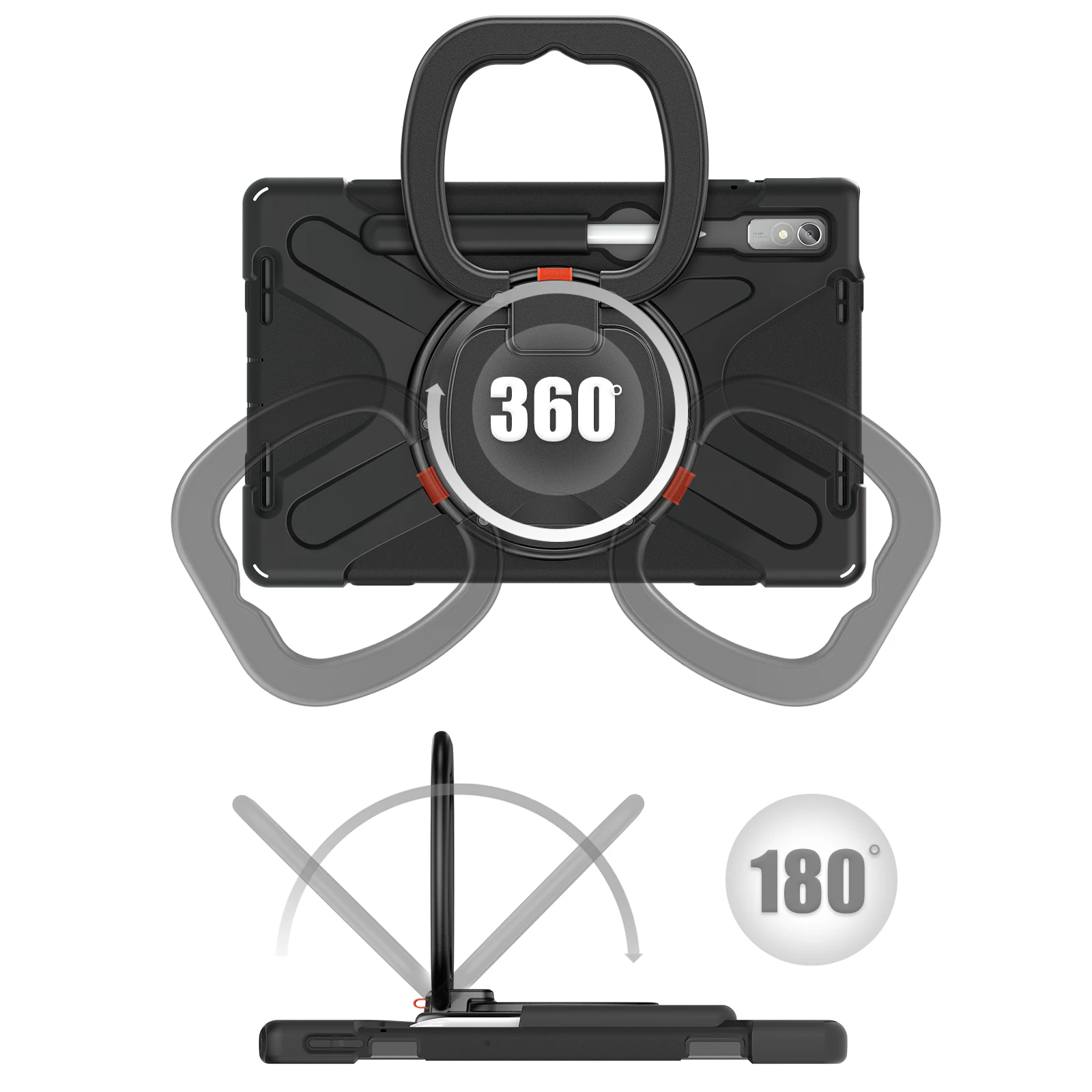 Funda para Lenovo Xiaoxin Pad Pro 2022 11,2 pulgadas Tab P11 Pro Gen2 TB-132FU 138FC cubierta resistente con mango giratorio 360 - imagen 3