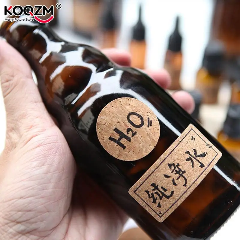 Etiquetas adhesivas de madera de 2 a 96 piezas, organizador de tarros y botellas de cocina, etiquetas adhesivas para embalaje y sellado de álbumes - imagen 4