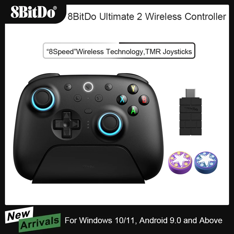 Controlador inalámbrico 8BitDo Ultimate 2 para PC y Android con joysticks TMR, disparadores conmutables, control de movimiento, 8 velocidades - imagen 2
