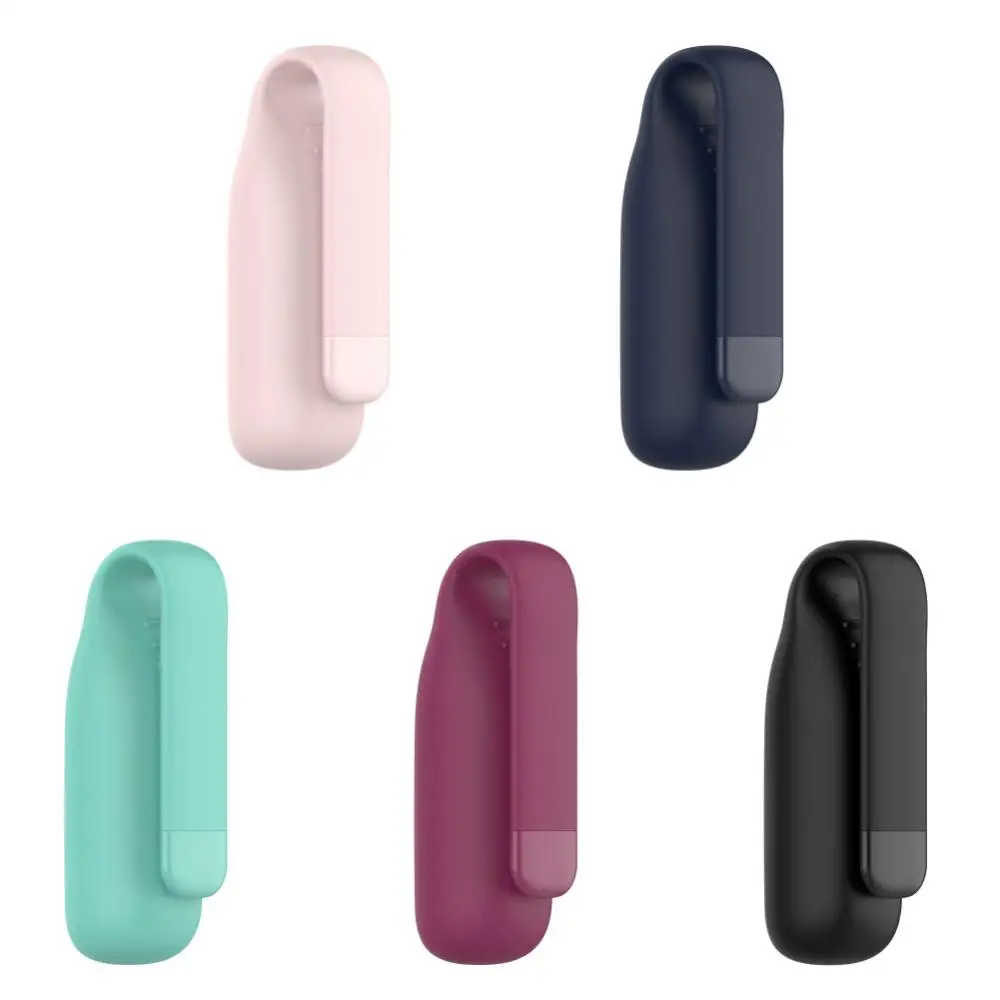 Clip de acero a prueba de caídas, accesorios inteligentes universales para Fitbit Luxe, hebilla colgante, funda de silicona portátil a prueba de polvo, Clip de acero - imagen 4