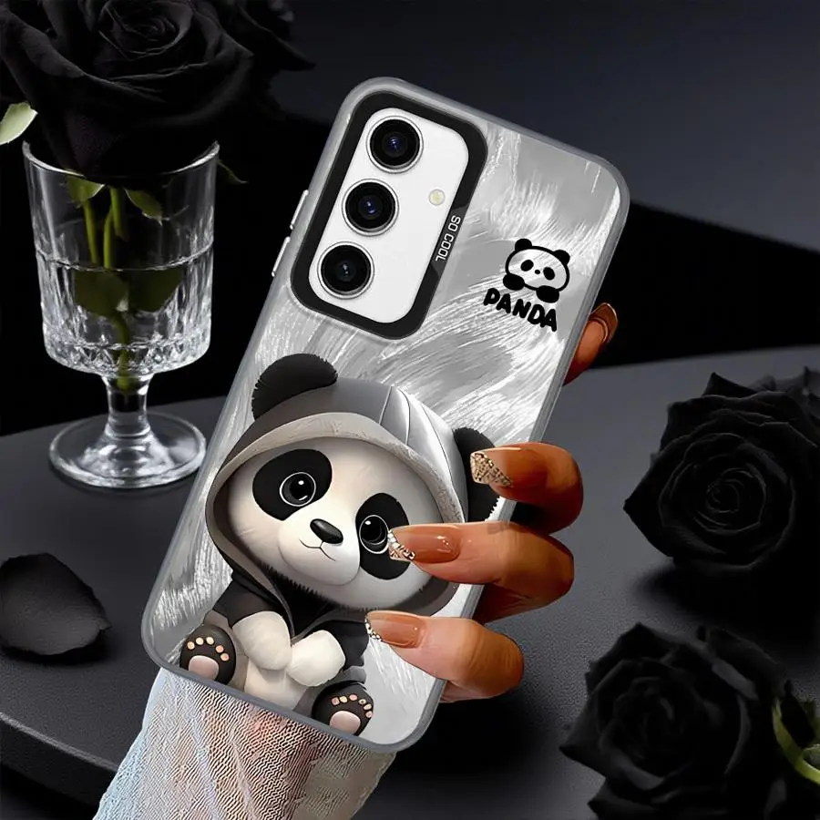 Funda para Samsung Galaxy A26 A22 A52 A23 A32 A33 A34 A36 A73 A53 A24 A25 funda trasera para teléfono lindo Panda - imagen 2
