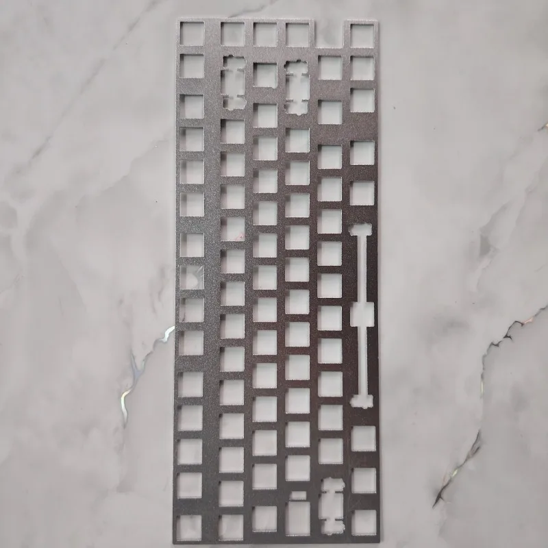 Placa de posicionamiento de teclado PMO WAVE75 PC POM PP FR4 fibra de carbono aleación de aluminio ánodo latón accesorios de teclado mecánico - imagen 3