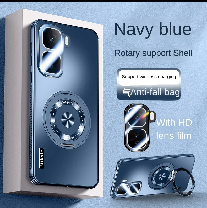 Para Magsafe cubierta dura esmerilada para Iqoo Neo 10 Pro Neo10 funda con soporte de anillo magnético a prueba de golpes para Vivo Iqoo 13 Pro 12 Iqoo13 5G
