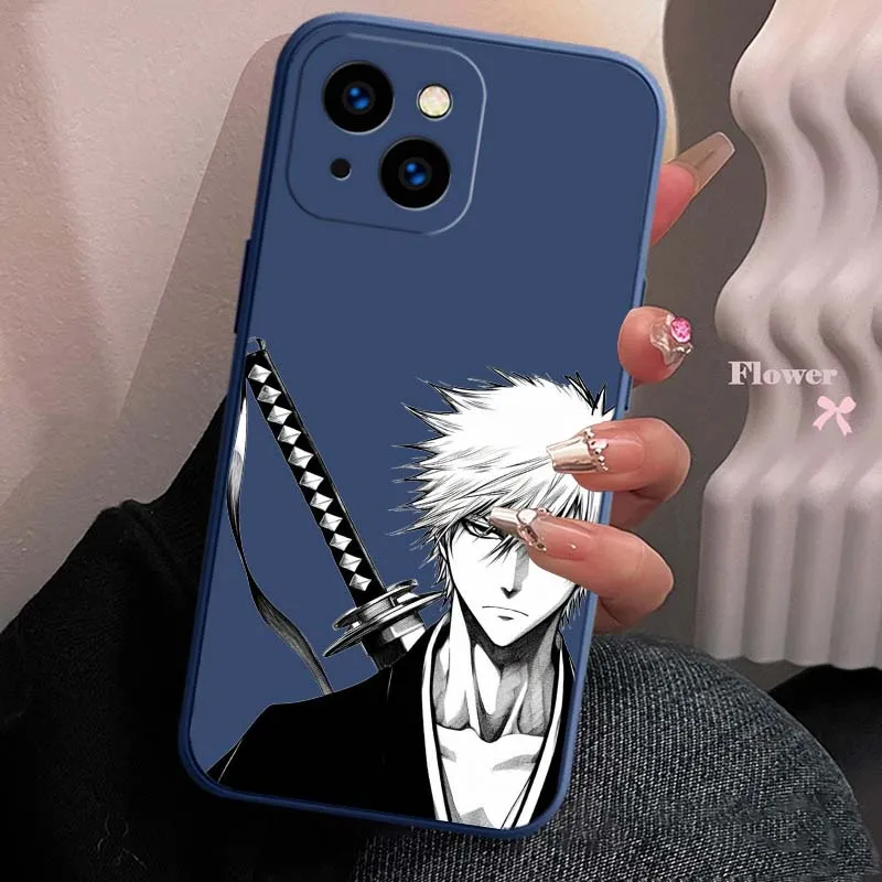 Anime Bleach para Apple IPhone 17 16 15 14 13 12 11 Pro Max Plus funda protectora de aire suave para teléfono - imagen 5