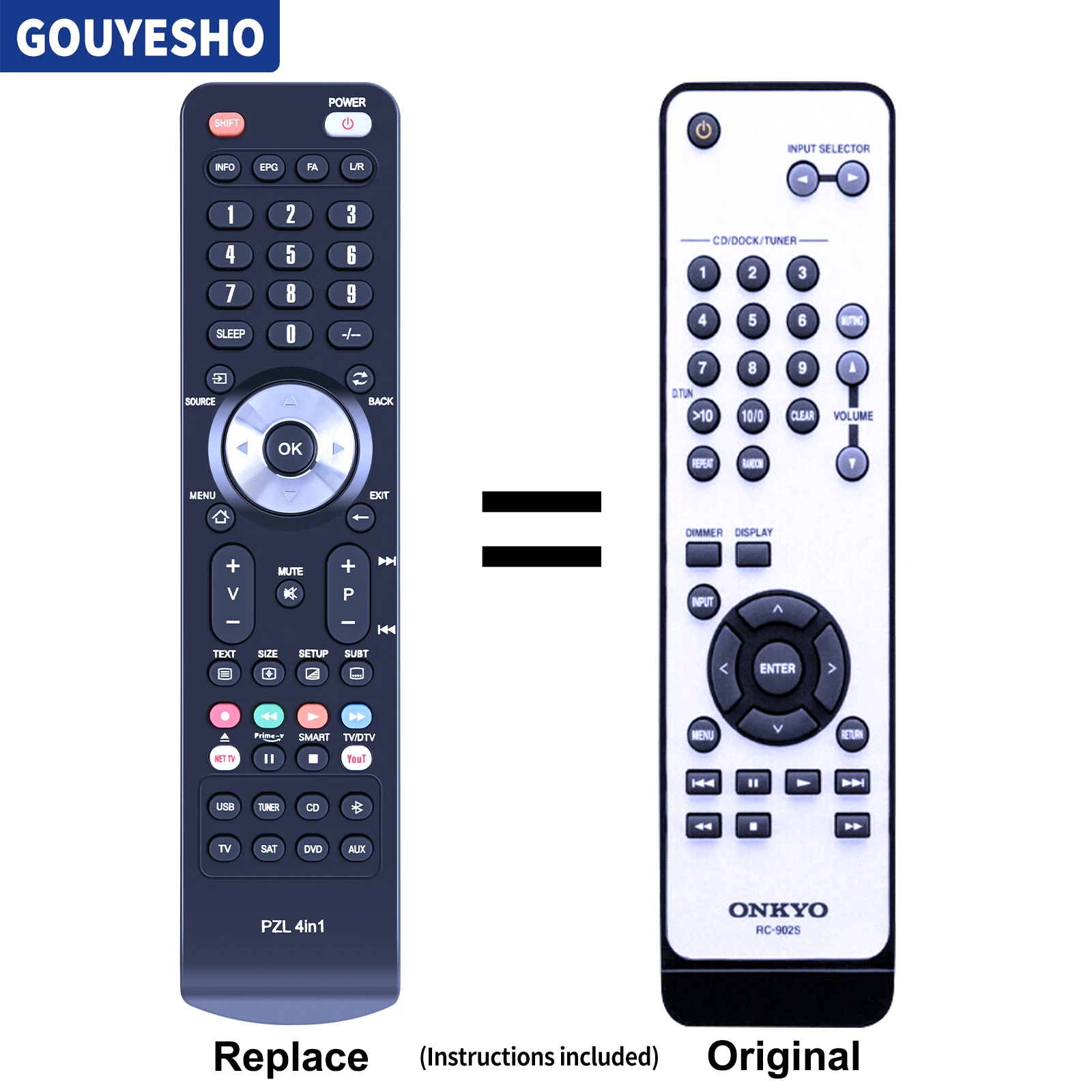 Nuevo Control remoto RC-902S para reproductores de Audio/Video Onkyo A-9010 A9010