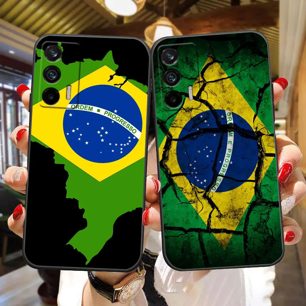 Funda de teléfono personalizada con bandera brasileña de Brasil para Realme C75 C65 C63 C55 C53 C35 C33 C30 C21Y C21 C20 C15 C11 GT NARZO 50 50I - imagen 2