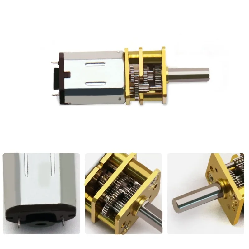 Paquete de 2 motores eléctricos Micro DC 3V 30RPM GA12-N20 Mini motores de reducción de engranajes de desaceleración para modelo de Robot de coche RC - imagen 5