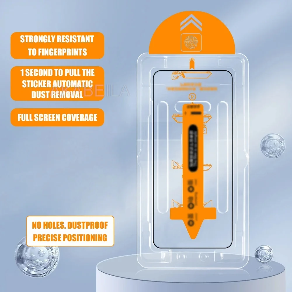 Protector de pantalla de fácil instalación, sin polvo, 5 uds., para iPhone 17 Pro 16 Pro Max 13 11 15 14 16e 12 Mini XR Xs X 7 8 Plus Air Glass - imagen 5