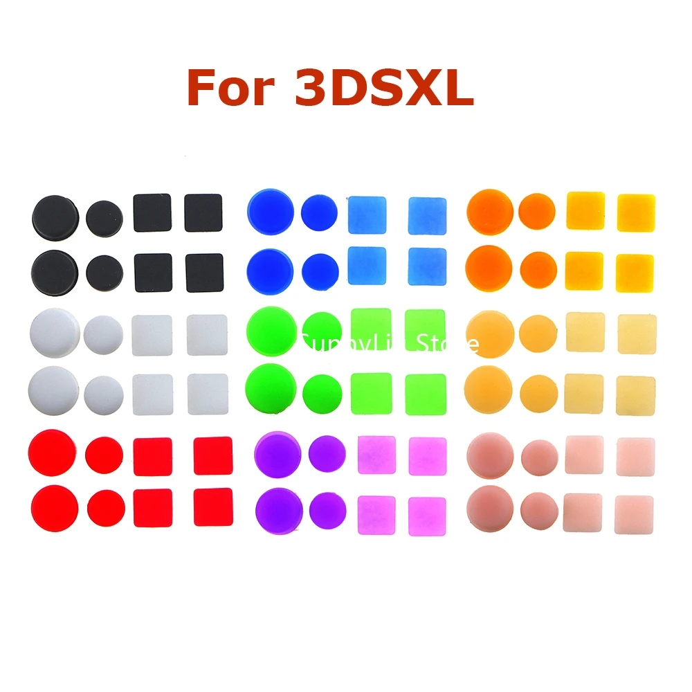 Cubierta de pies de tornillo de carcasa trasera delantera para 3DSLL/3DSXL cubierta de tapón antipolvo de pies de goma de tornillo para 3DS XL LL - imagen 3