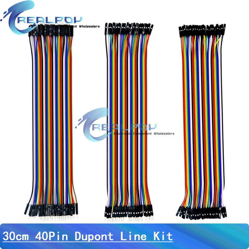 Cable de puente Dupont de 40 pines macho a macho hembra a hembra macho a hembra 10cm 20cm 30cm para KIT de bricolaje Arduino - imagen 5