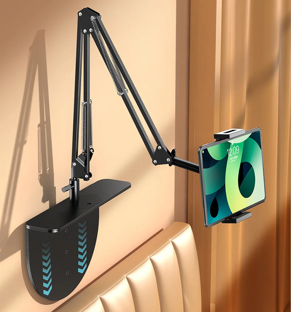 OUTMIX-Soporte de cama para tableta de 4,7-12,9 pulgadas, brazo perezoso para teléfono móvil, escritorio, iPad Mini, Clip gratis - imagen 3