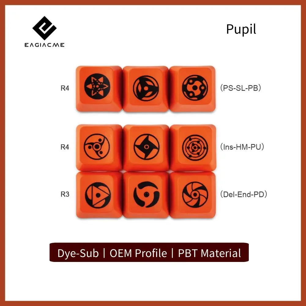 Teclas DYE-SUB PBT personalizadas para Gamer, 9 unidades, perfil OEM, Teclado mecánico para Gateron Cherry MX Switch - imagen 4