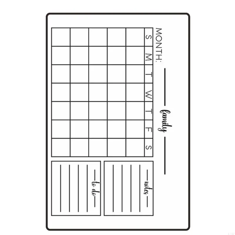 Calendario refrigerador magnético reutilizable con marcador Calendario refrigerador magnético Planificador mensual semanal - imagen 5