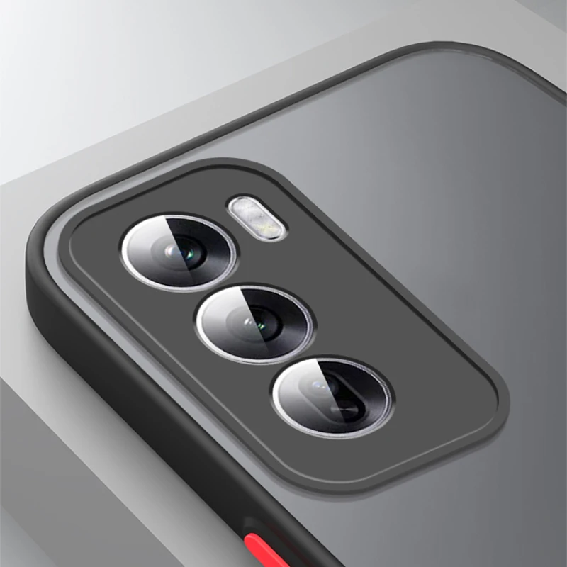 Funda de teléfono mate a prueba de golpes para OPPO Reno 12 Pro, funda protectora de marco suave translúcido para Reno12 Reno 12Pro - imagen 3