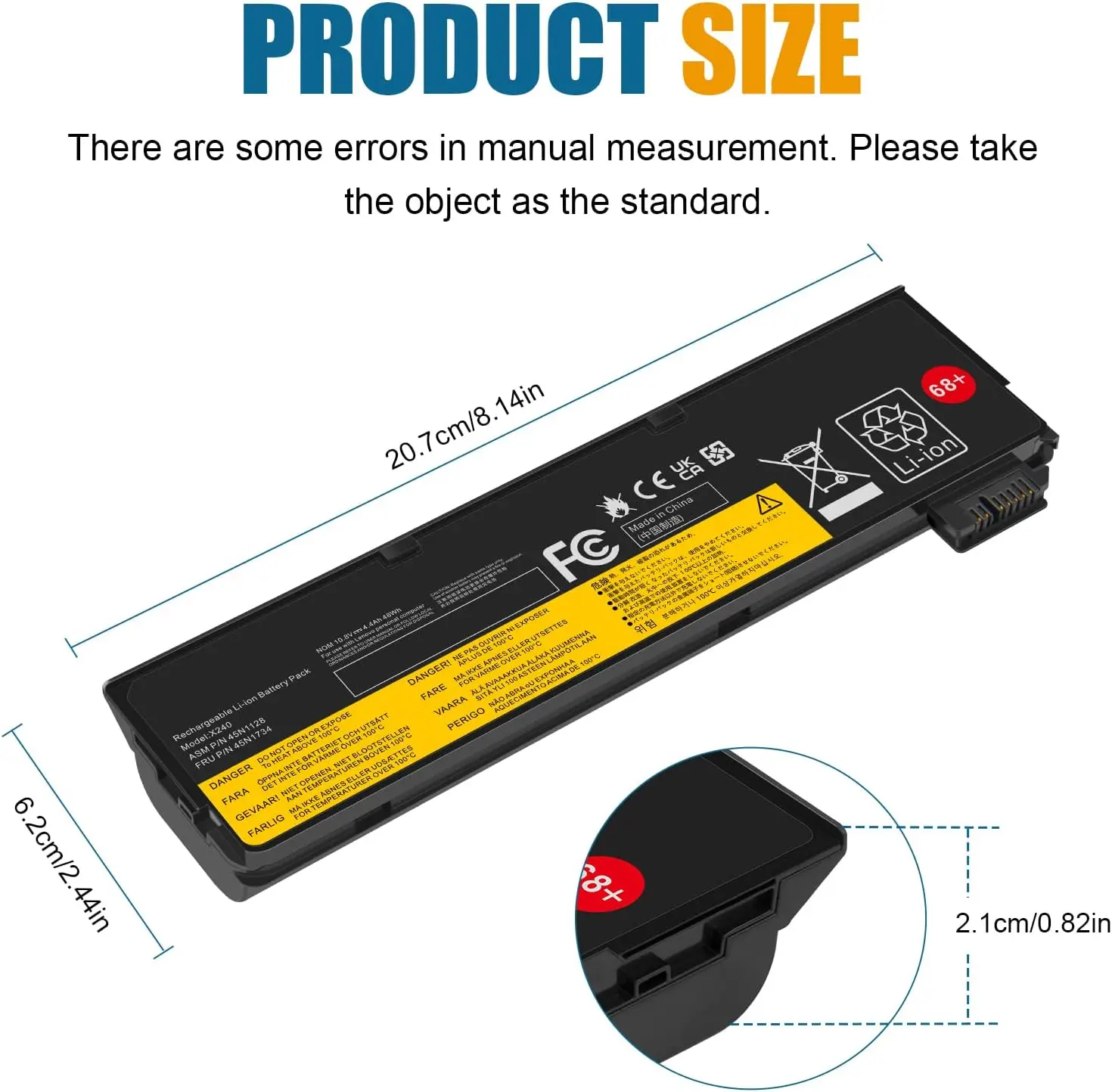 SKOWER 45N1112 batería para Lenovo ThinkPad X240 X240S X250 X260 T440 T440s T450 T450S T460 T550 W550 L450 A275 45N1128 45N1125 - imagen 5