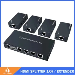 Extensor HDMI 50 m Cat5e/6 1x4 para receptores RJ45 compatibles