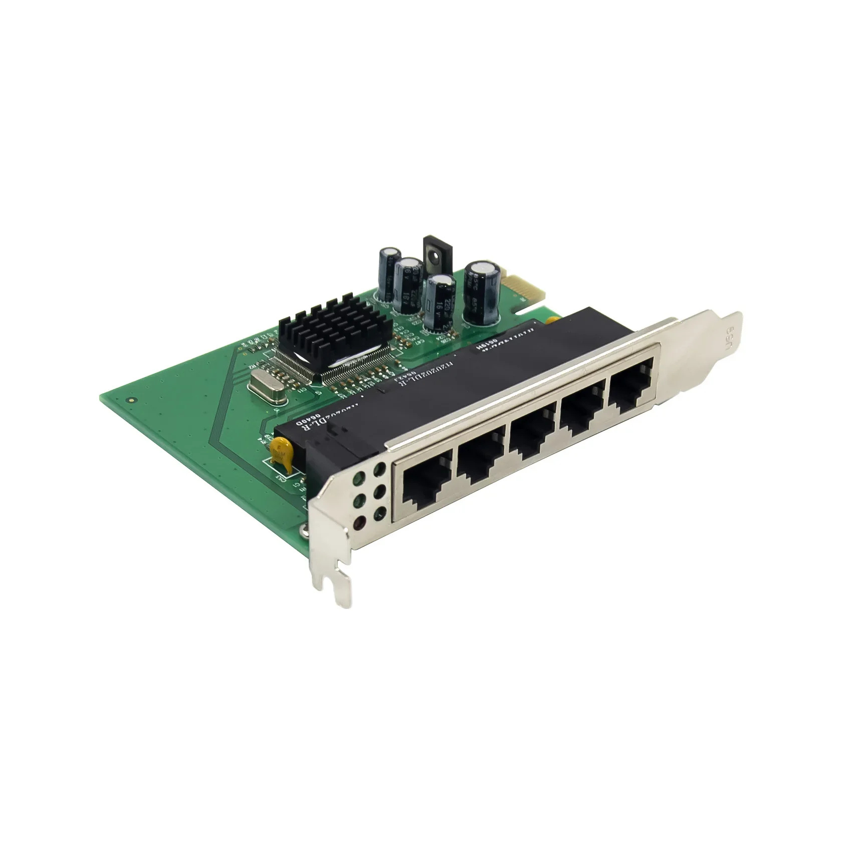 PCIe Fast Ethernet 10/100Mbps placa de interruptor IC Plus IP175 chipset 5 puertos RJ45 interruptor de red tarjeta lan - imagen 2