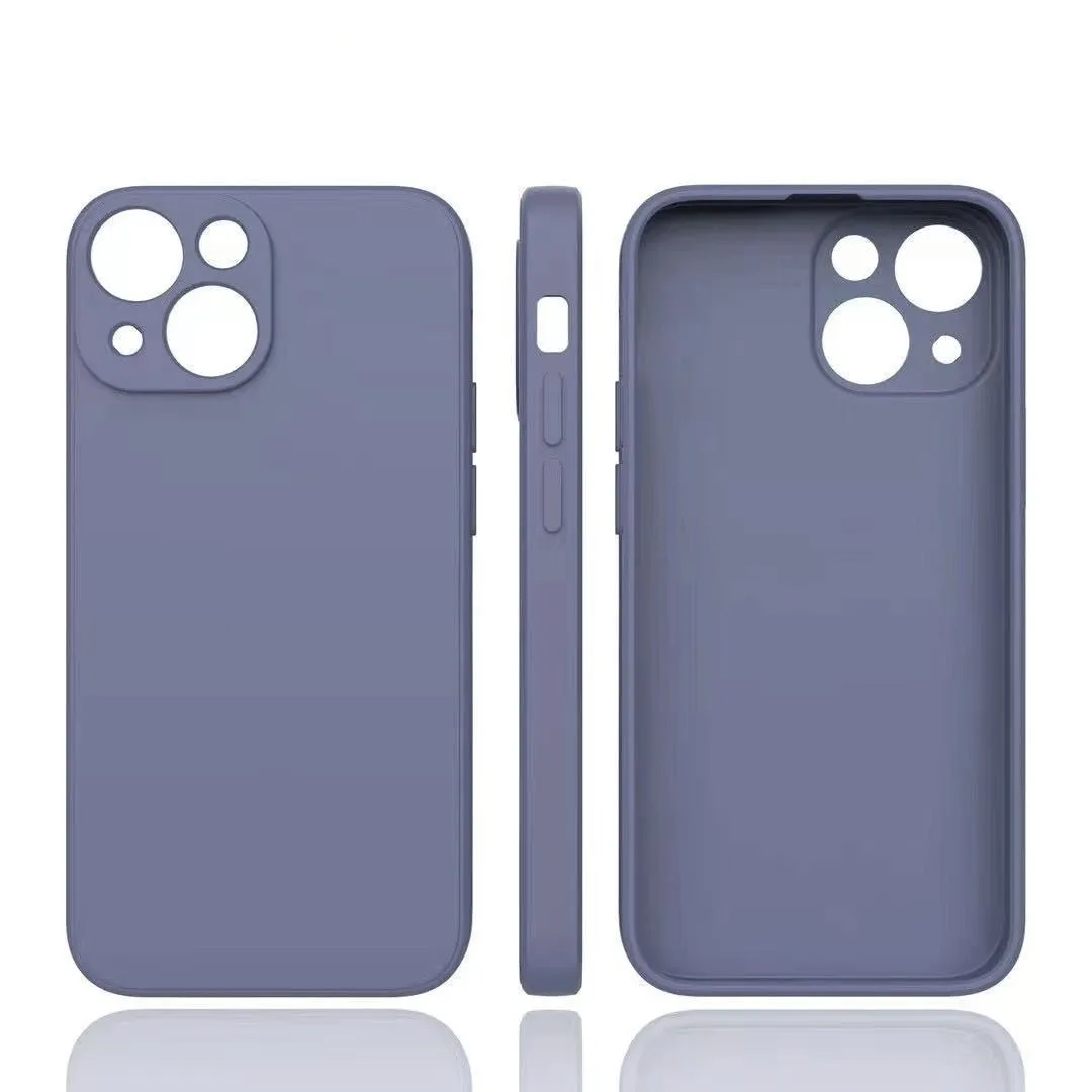 Funda de teléfono para Iphone 14 Plus 13 12 Mini 11 Pro Max Xs X Xr 7 8 Color caramelo cuadrado silicona líquida Protector suave contraportada - imagen 5