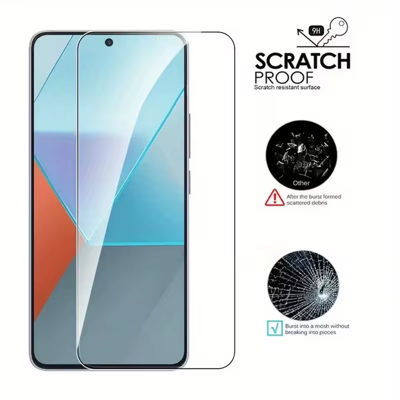 3 piezas de vidrio templado brillante para Xiaomi Redmi Note 14 4G 5G protector de pantalla - imagen 3