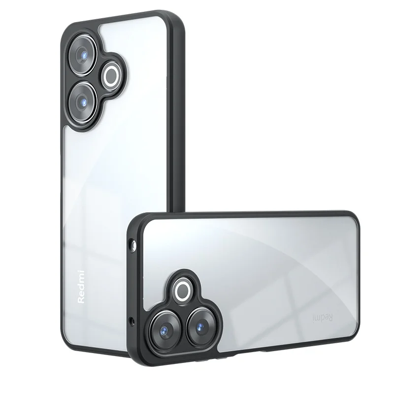 Para Redmi 13 funda Xiaomi Redmi 13 Capas teléfono parachoques mate marco negro armadura a prueba de golpes transparente Fundas Redmi 13