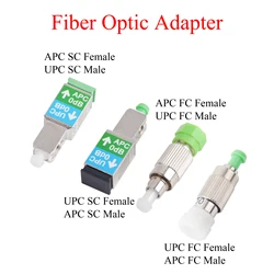 Adaptador Fibra Óptica SC FC Macho/Hembra – Convertidor Monomodo