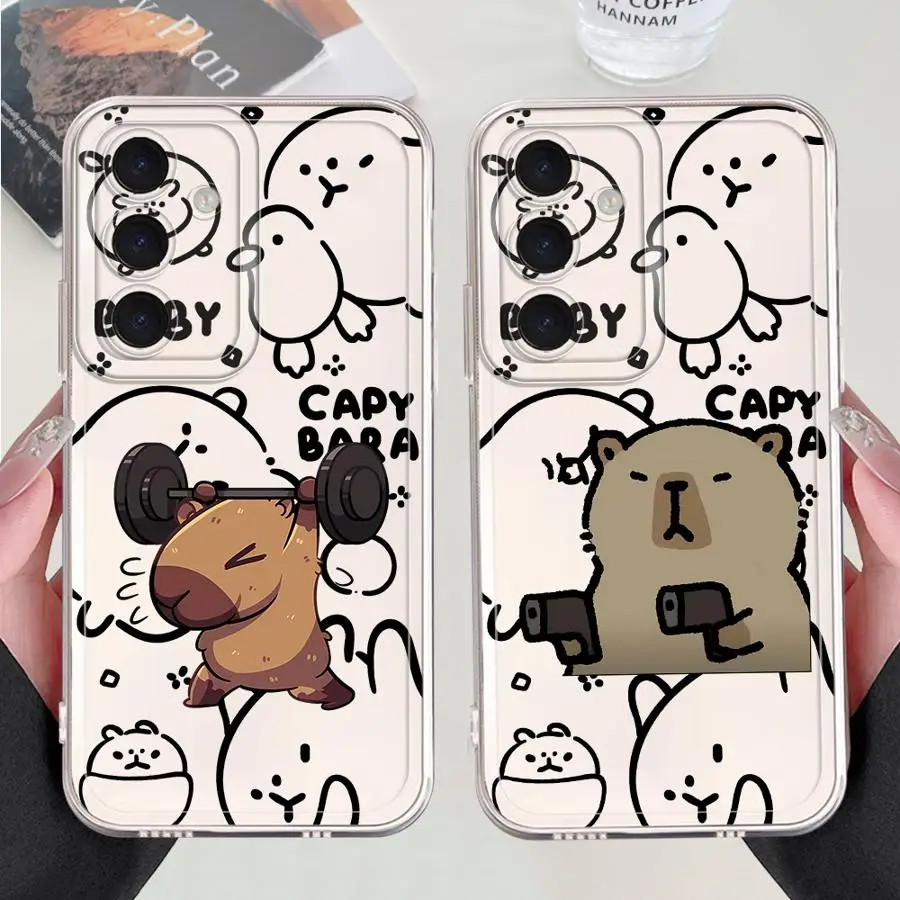 Caypabara divertida funda de teléfono suave para Samsung Galaxy Note 20 Ultra 10 S24 S21 S22 FE S23 Ultra S25 Edge S20 Plus