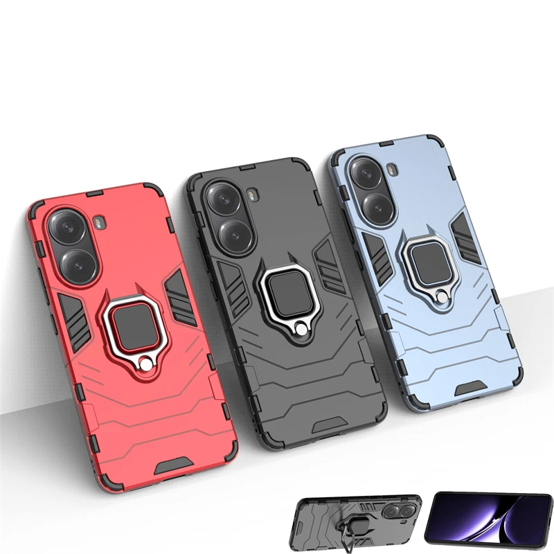 Para Xiaomi POCO X7 Pro funda a prueba de golpes soporte de teléfono cubierta POCO X7 Pro funda protectora armadura anillo magnético POCO X7 Pro cubierta - imagen 2