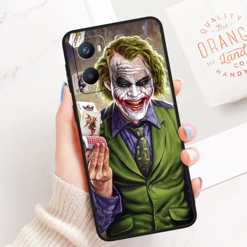 The Joker-póster de película de silicona Tpu, cubierta negra para OPPO A98, A96, A94, A74, A72, A57S, A55, A53S, A15S, A16K, A5, 2019 - imagen 5