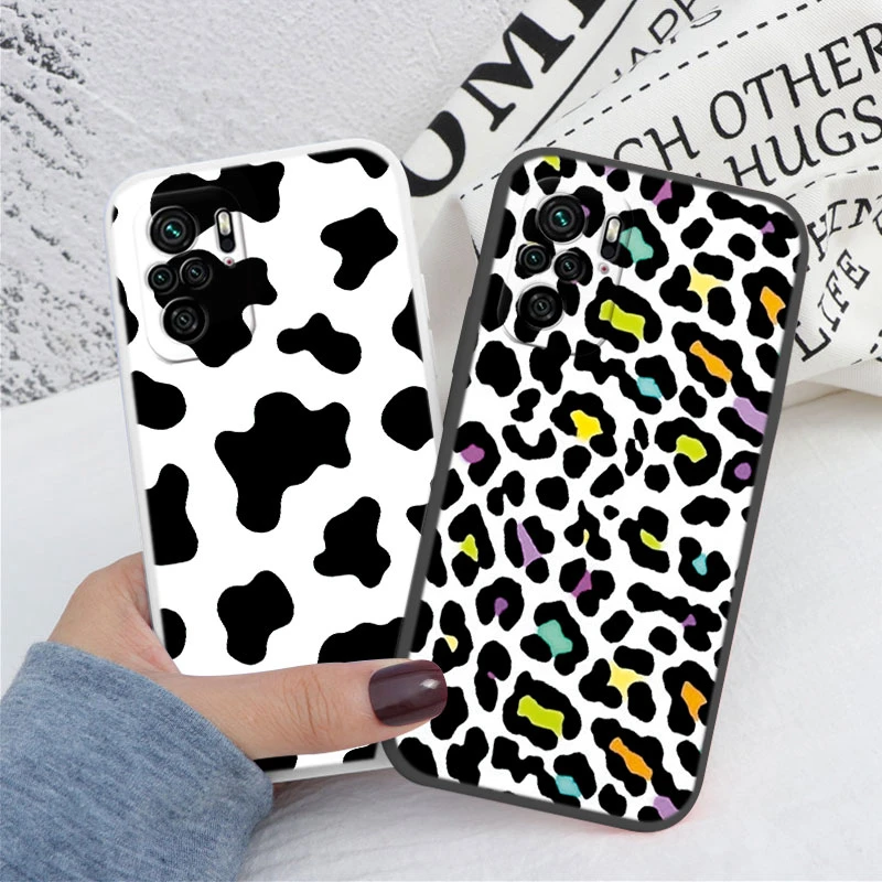 Funda para Xiaomi Poco M5S C71 X7 C75 M6, funda trasera de silicona suave de leopardo, funda protectora para teléfono, bolsas pintadas de leopardo - imagen 3