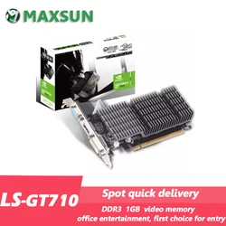 LS NVIDIA GeForce GT710 Heavy Hammer 1G DDR3 – Tarjeta Gráfica PCIe con HDMI, DVI y VGA
