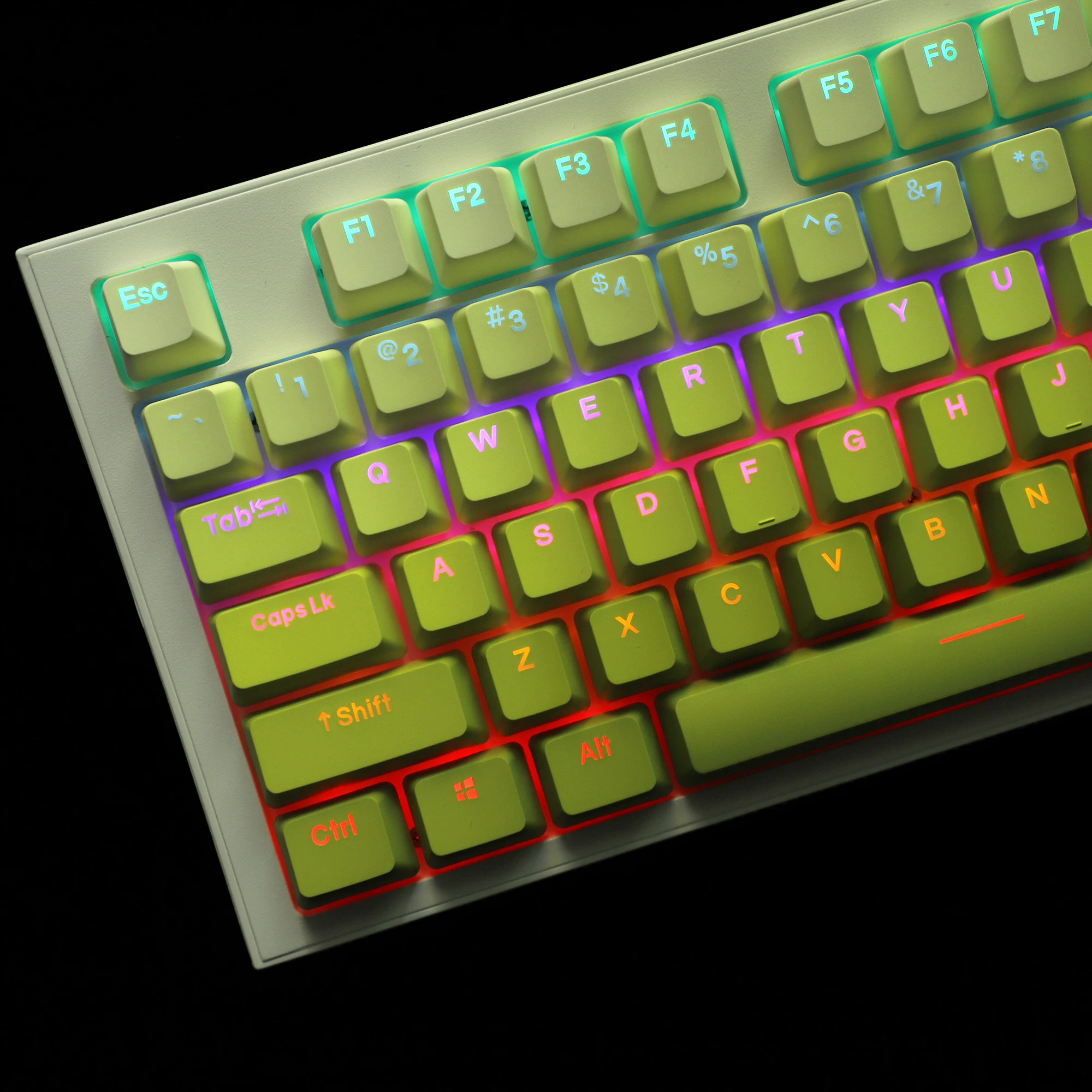 Lemon 122 teclas retroiluminadas de doble disparo PBT OEM perfil Keycap para teclado mecánico MX 104 96 87 84 68 - imagen 2
