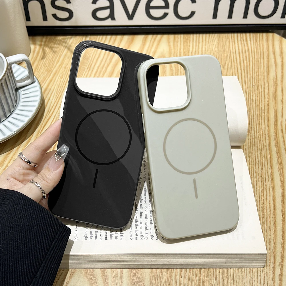 Funda de teléfono magnética de silicona para iPhone 17 Pro Max 16 13 15 14 11 12 Air 17promax 16promax 17pro Funda con purpurina a prueba de golpes