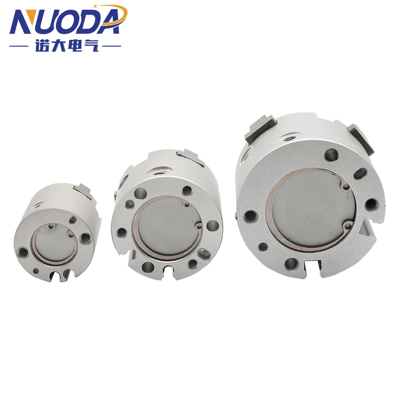 MHS2/MHS3/MHS4-16D/20D/25D/32D/40D/50D serie 2/3/4 dedo pinza neumática reemplazo cilindro de aire giratorio de doble acción - imagen 4