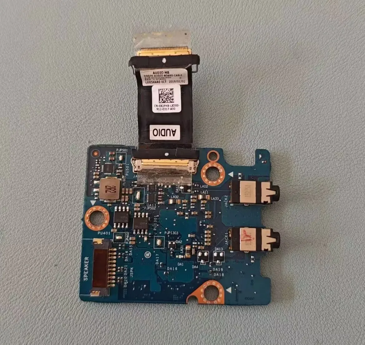 Placa de Audio Original para DELL Alienware Area 51m con Cable DDQ70 LS-G881P CN-03FK2C 03FK2C 3FK2C