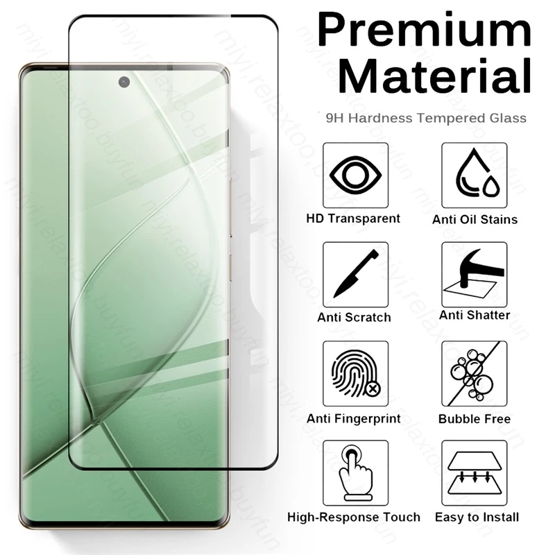 Una pantalla verde con una etiqueta de material premium