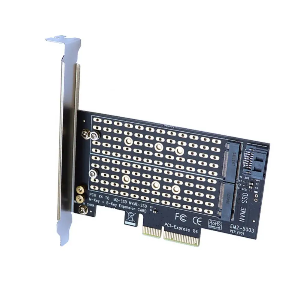 Adaptador Pcie a M2/m.2, tarjeta Dual Nvme/mie, Pci-e 3,0 X4 Gen3 Ssd M2 a Sata Pci-e, tarjeta M Key B, sistema operativo Linux - imagen 4