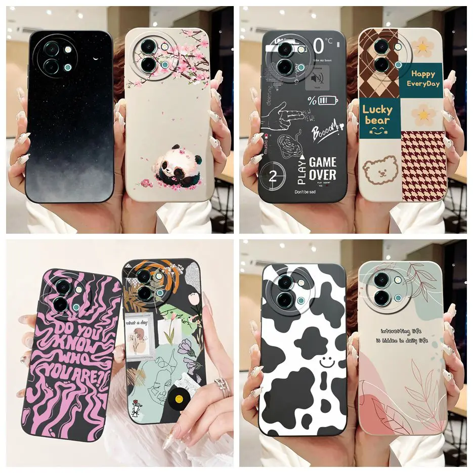 Funda de teléfono a prueba de golpes para Vivo Y38 5G, cubierta pintada con arte elegante, Fundas suaves para Vivo Y58 V2355 Y 38 VivoY38 VivoY58