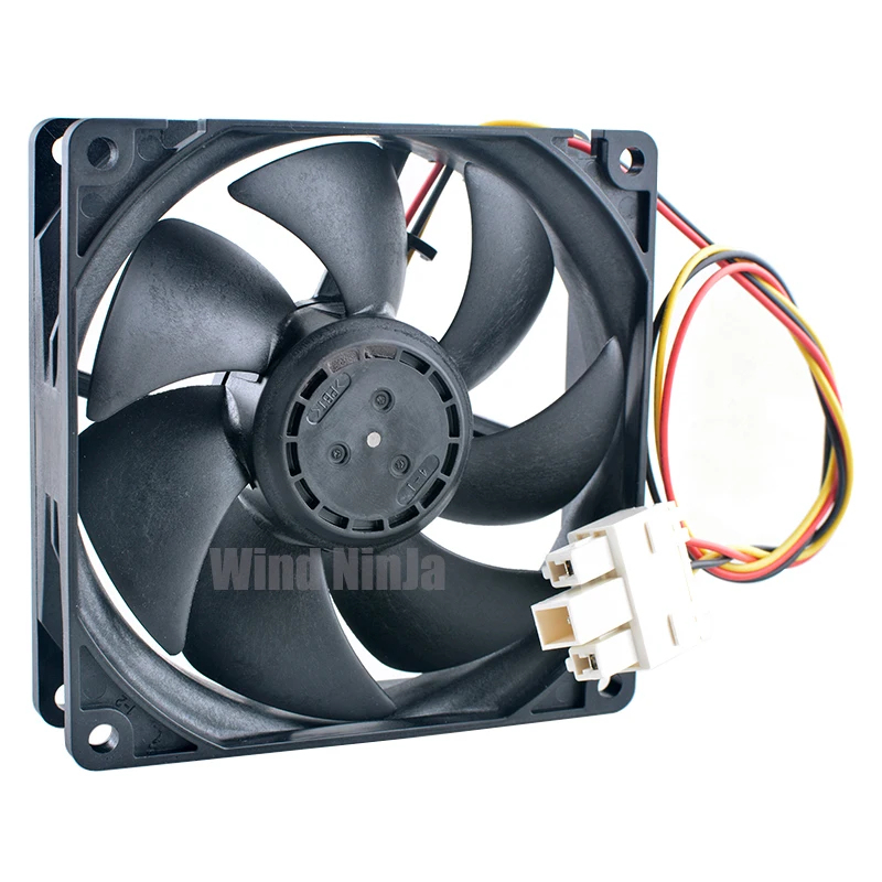 09225SE-12K-FB Ventilador de refrigeración 9,2 cm X 92 mm X 25 mm DC12V 0.08A Ventilador con cubierta de perfil bajo de 92 mm para refrigerador de CPU de chasis