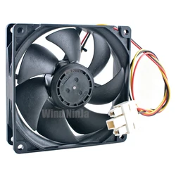 Ventilador PC Bajo Perfil 12V DC con Cubierta y Protección Duradera