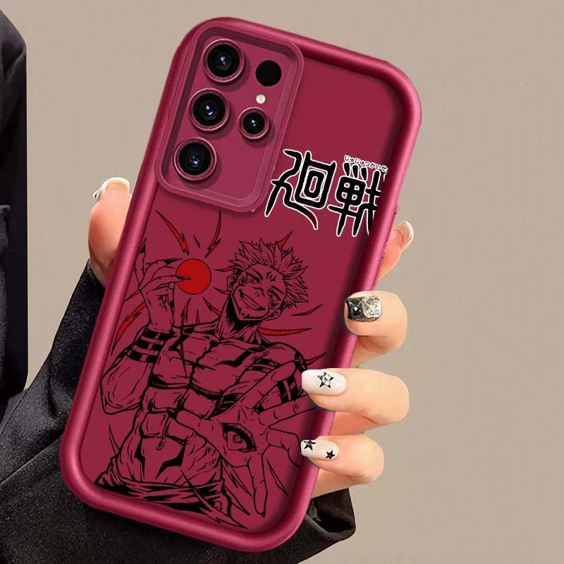Jujutsu Kaisen Cool para Samsung Galaxy S25 S24 S23 S22 S21 S20 Ultra Plus FE 5G Eye Ladder funda de teléfono - imagen 5