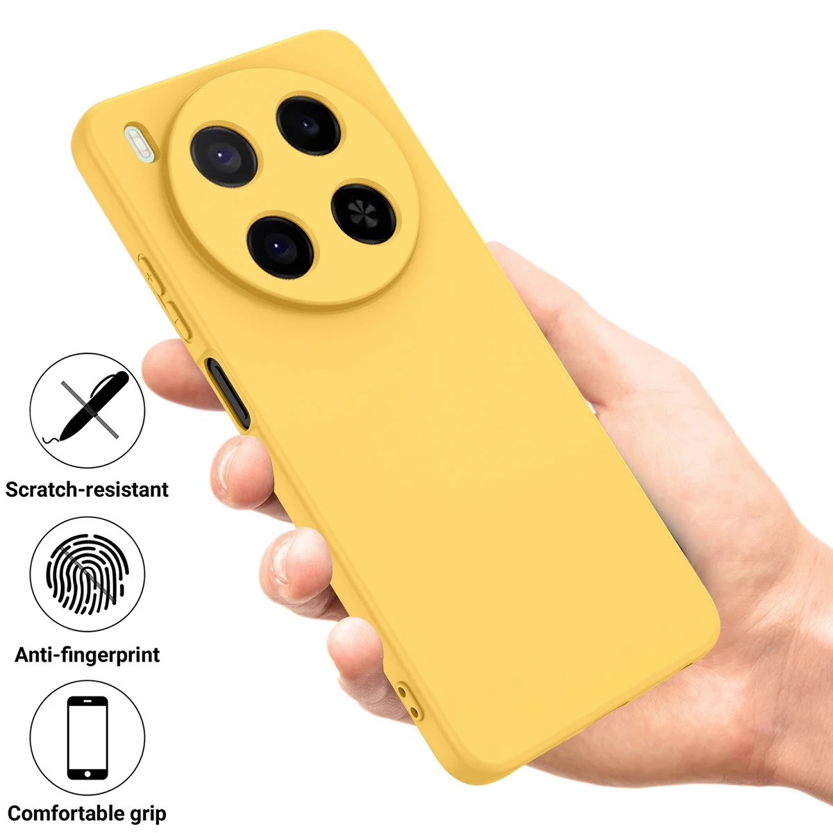 Funda de silicona para ZTE Blade V70 Max, sensación de piel suave, cubierta anticaída suave ultrafina para ZTE Blade V70 Max, parachoques a prueba de golpes - imagen 2