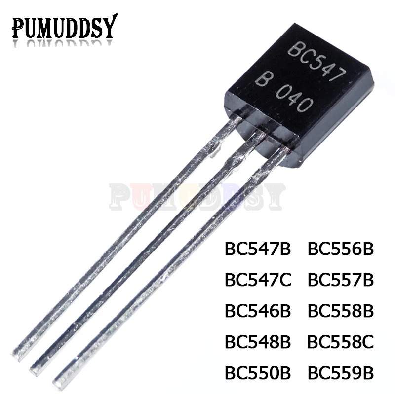 50 Uds BC547B BC547C BC546B BC548B BC550B BC556B BC557B BC558B BC558C BC559B TO92 Transistor triodo