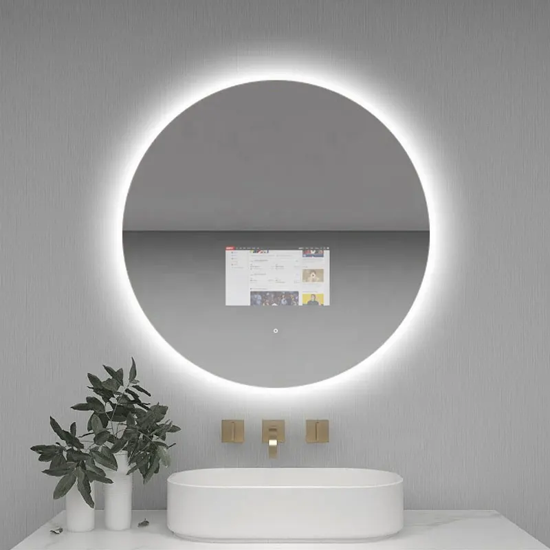 Espejo mágico elegante del maquillaje del cuarto de baño del espejo de la TV de Android de la vaidad Full HD del cuarto de baño con la luz llevada - imagen 4